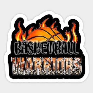 Classic Basketball Design Warriors Personalized Proud Name Sticker